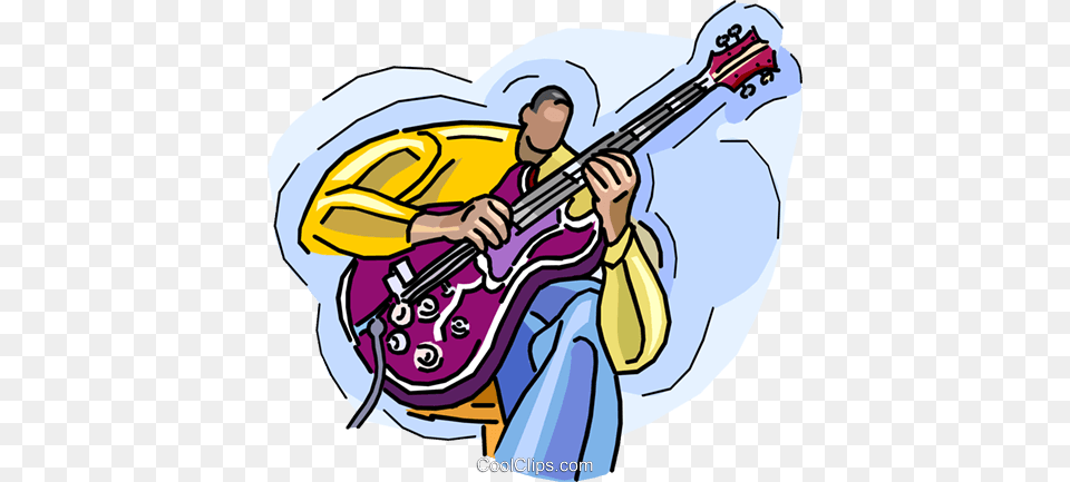 Jazz Musician Electric Guitar Royalty Vector Clip Art, Musical Instrument, Bass Guitar, Baby, Person Free Png