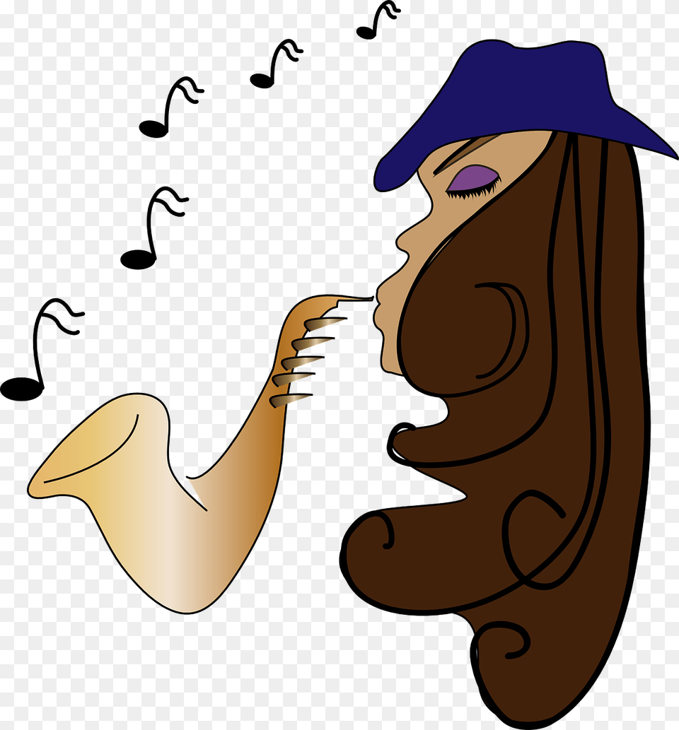 Jazz Musician Saxophone Female Transparent Musician, Adult, Person, Woman, Clothing Png Image