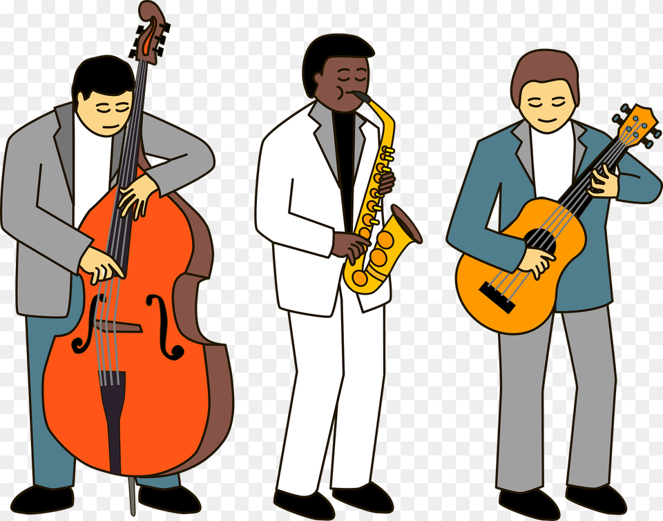 Jazz Musicians Clipart, Adult, Person, Man, Male Free Transparent Png
