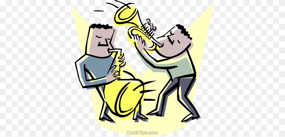 Jazz Musicians Royalty Vector Clip Art Illustration, Person, Performer, Musician, Musical Instrument Png