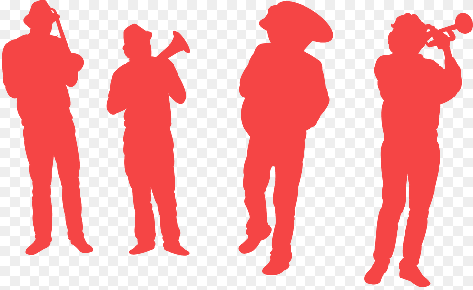Jazz Musicians Silhouette, Adult, Male, Man, Person Free Png Download