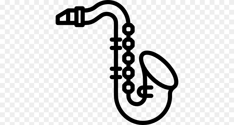 Jazz Sax Saxophone Wind Instrument Musical Instrument Music Icon, Gray Png