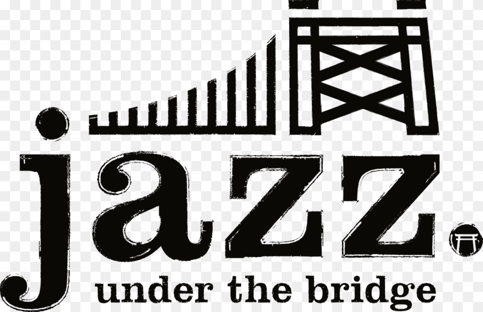 Jazz Under The Bridge Logo Final Black Graphics, Text, Number, Symbol Free Png Download
