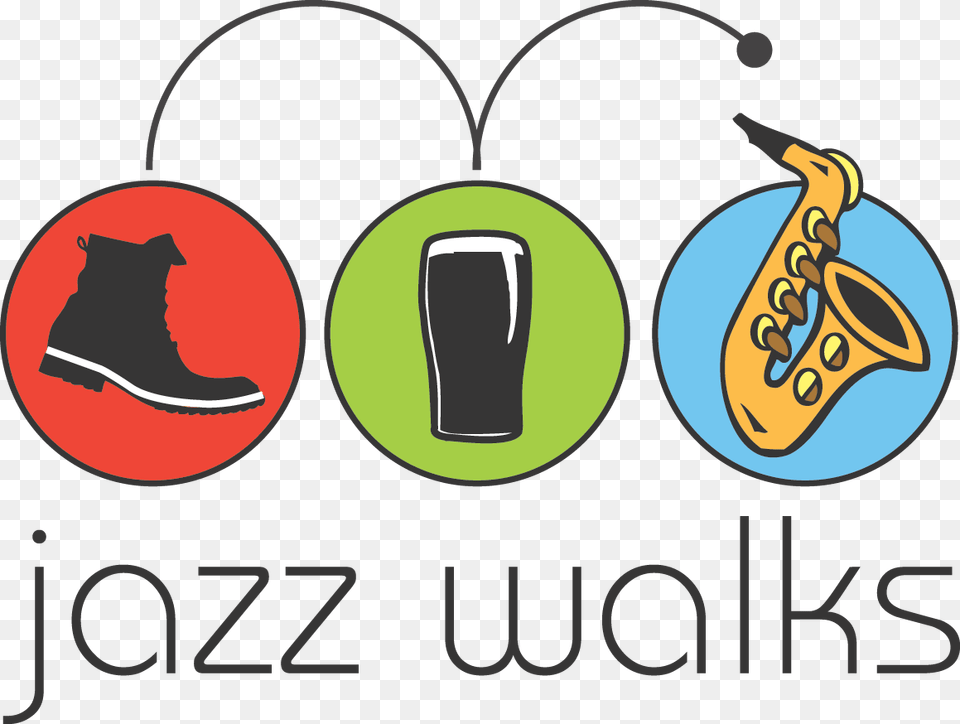 Jazz Walks Logo Black, Musical Instrument, Saxophone Free Png Download