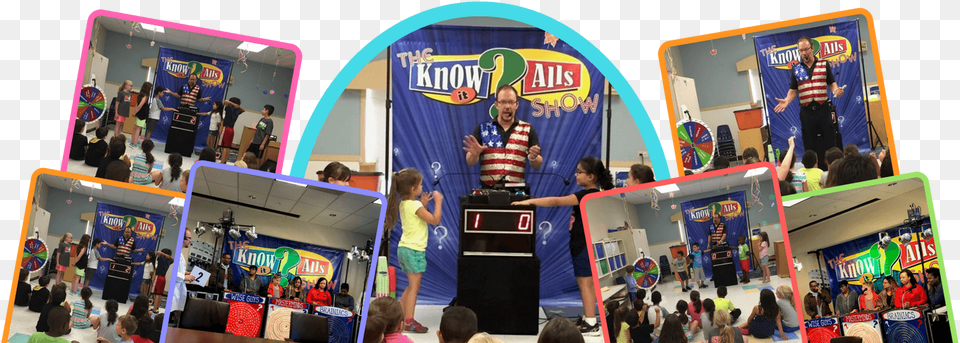Jazzi Shows The Know It Alls Show Banner Fun, Adult, Female, Person, Woman Free Png