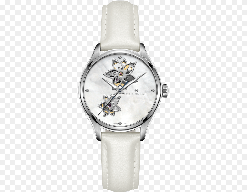 Jazzmaster Open Heart Lady Auto, Arm, Body Part, Person, Wristwatch Png