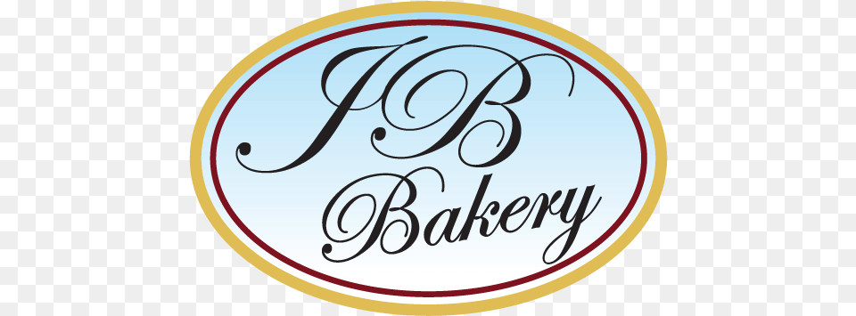 Jb Bakery Logo Full Size Seekpng Circle, Text, Oval, Calligraphy, Handwriting Png Image