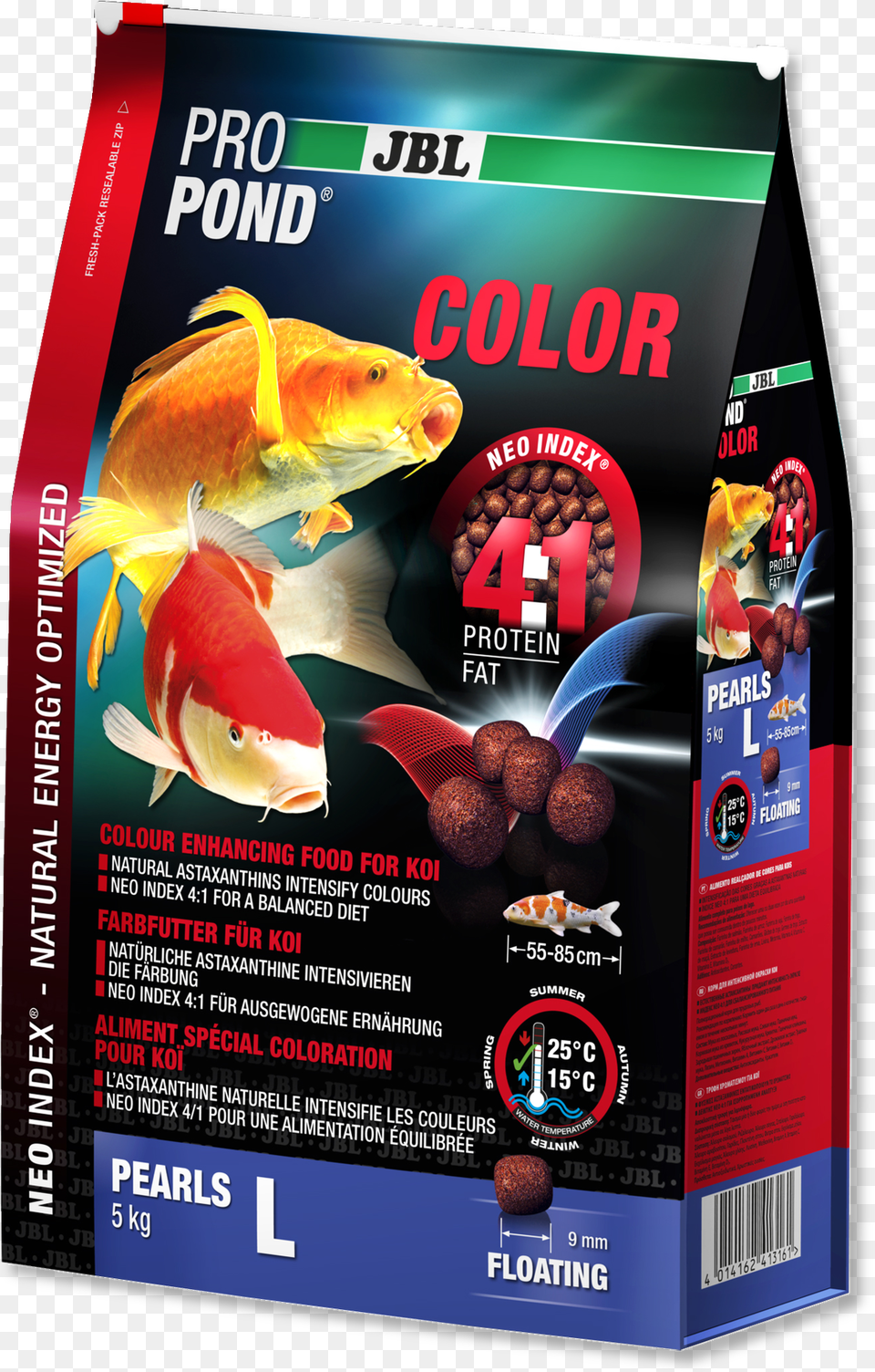 Jbl Koi Food Colour, Advertisement, Animal, Fish, Sea Life Png Image