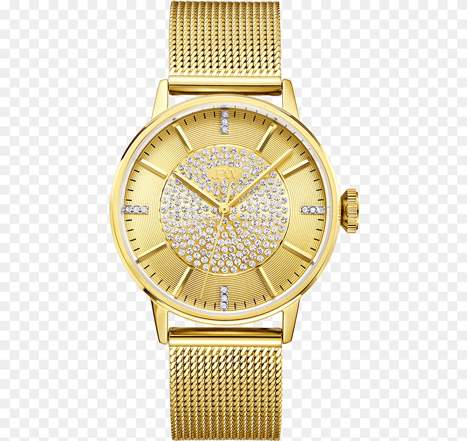 Jbw Belle J6339a Gold Gold Diamond Watch Front, Arm, Body Part, Person, Wristwatch Free Transparent Png