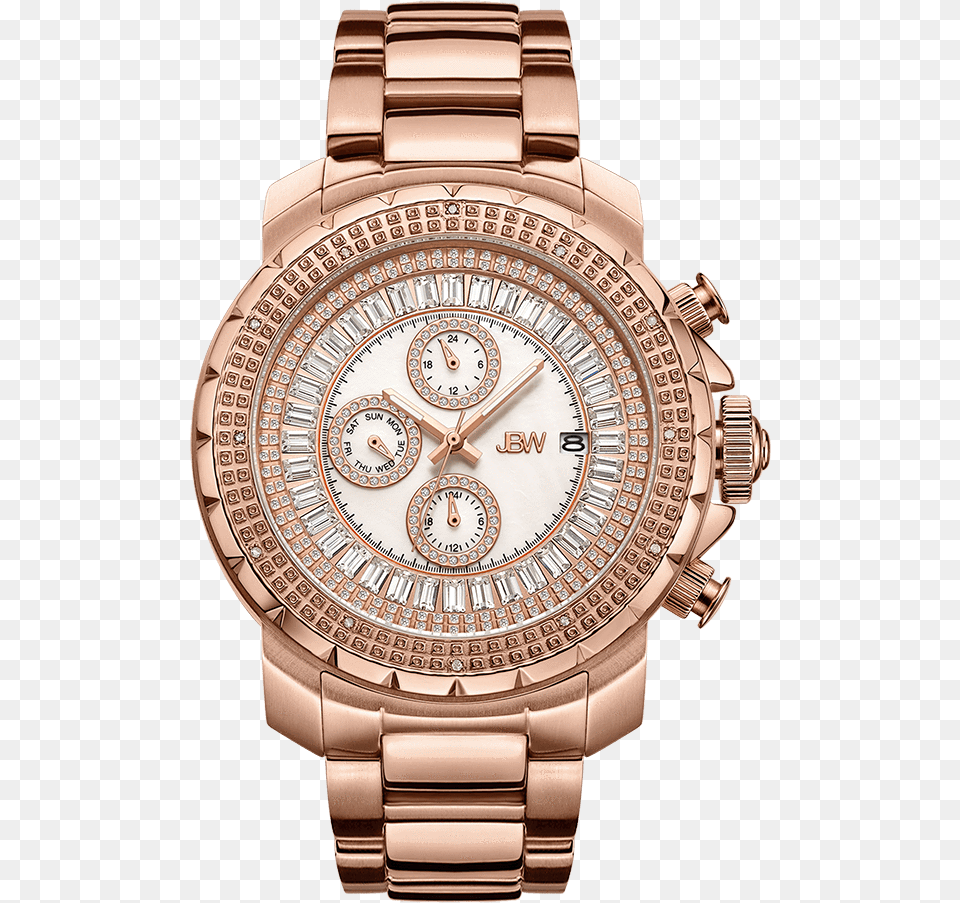 Jbw Titus J6347e Rose Gold Diamond Watch Front Ng H Jbw Nam, Arm, Body Part, Person, Wristwatch Free Png Download