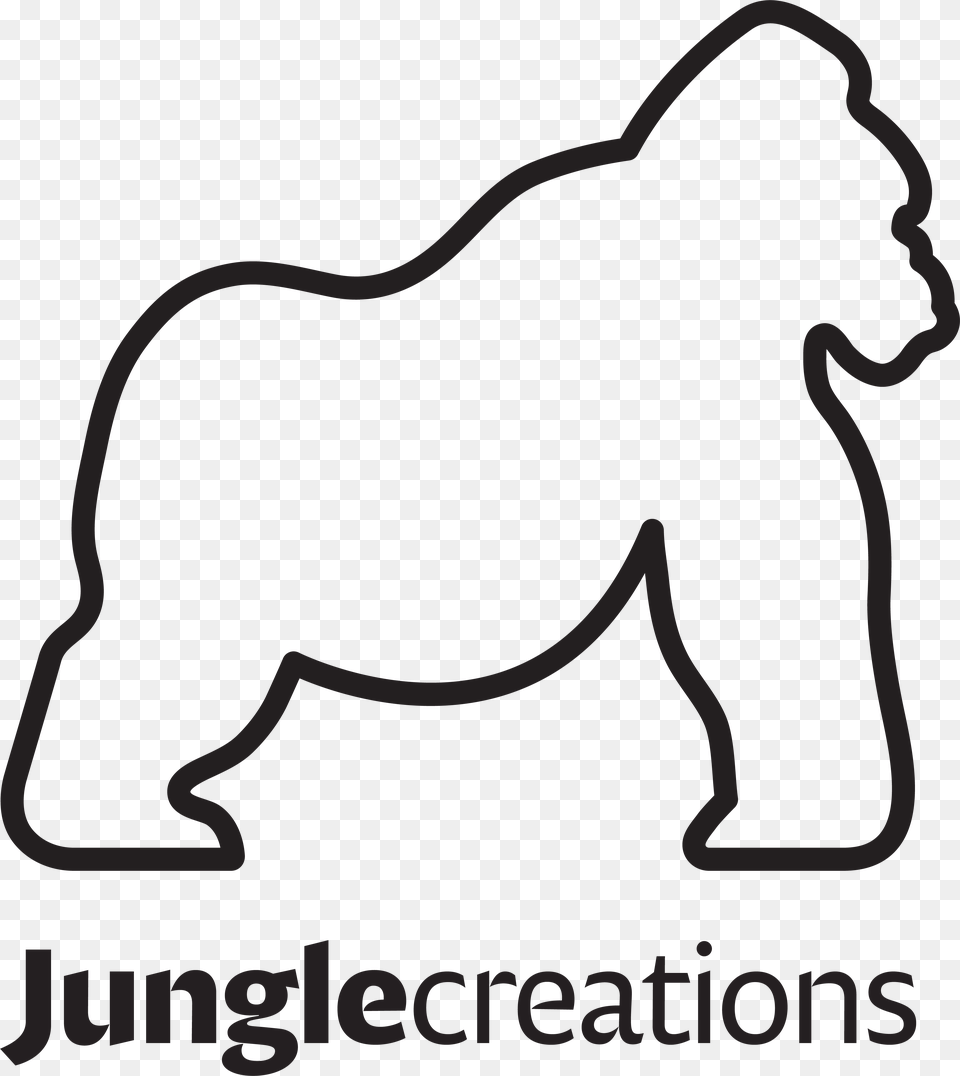Jc Vertical Black Jungle Creations Logo, Stencil, Animal, Elephant, Mammal Png Image