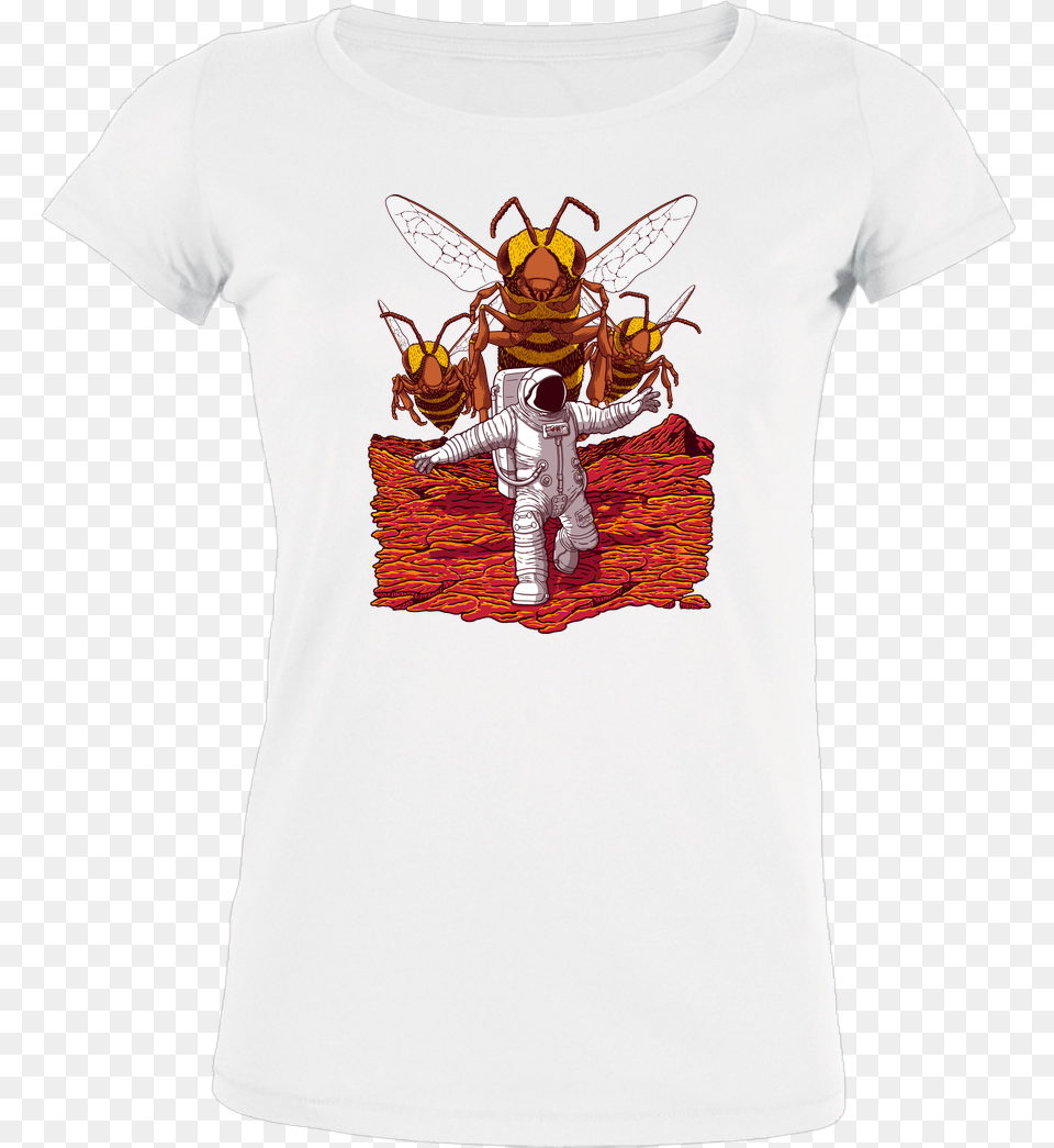 Jcmaziu Killer Bees On Mars T Shirt Stella Loves Girlie, Wasp, T-shirt, Invertebrate, Insect Free Transparent Png