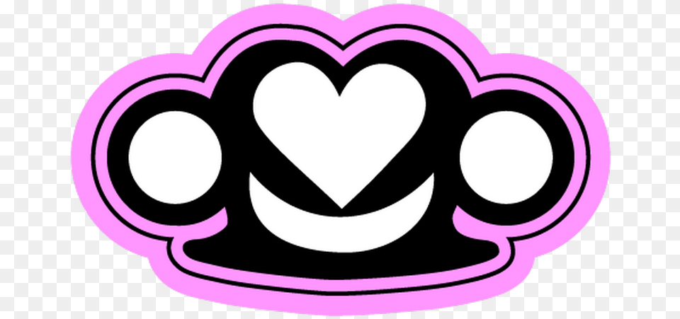 Jdm Brass Knuckles Heart Decal Brass Knuckles Heart, Logo, Sticker Png