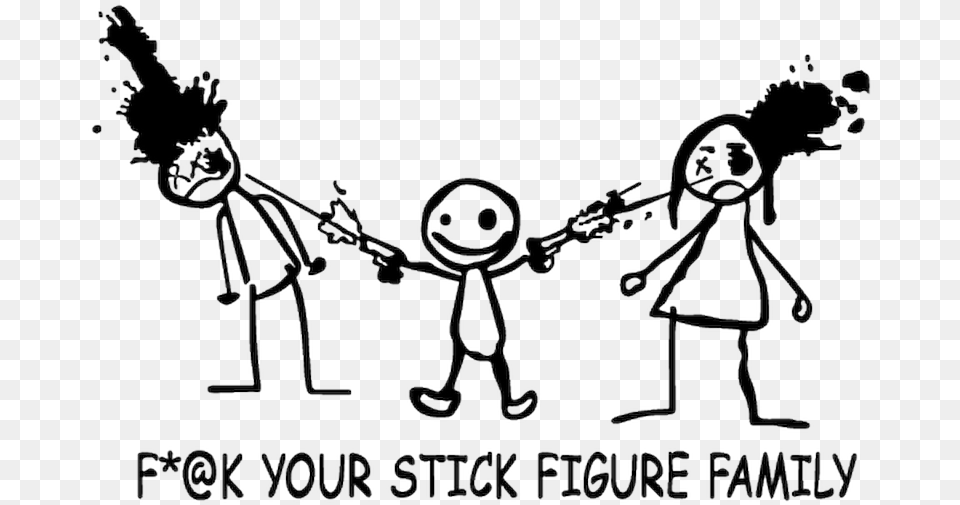 Jdm Fuck Your Stick Figure Family Decal, Smoke Pipe, Body Part, Hand, Person Png Image