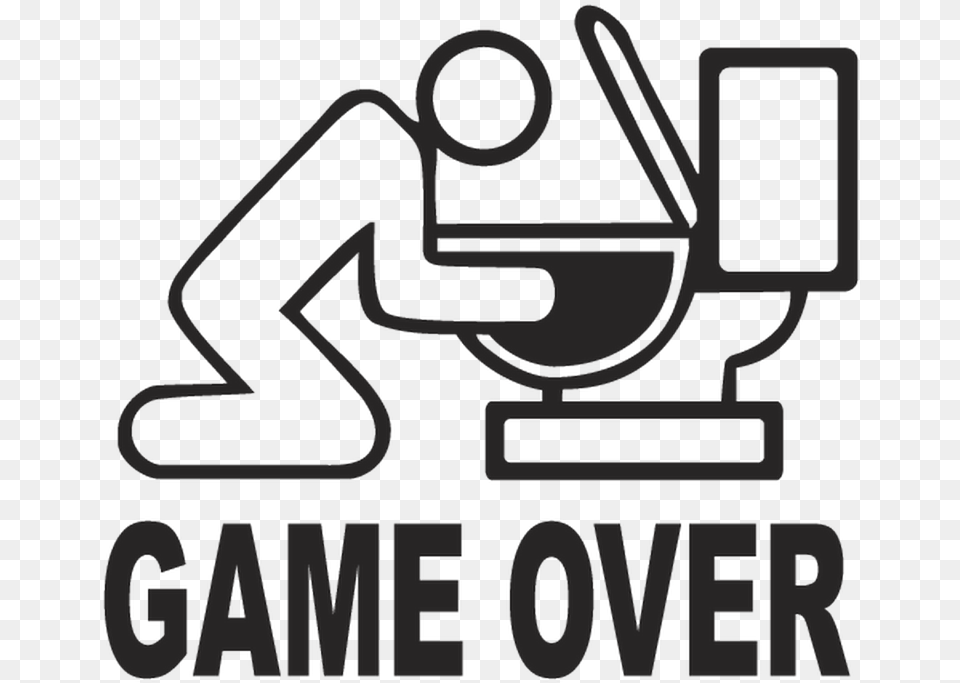 Jdm Game Over Game Over Sticker, Gas Pump, Machine, Pump, Text Free Transparent Png