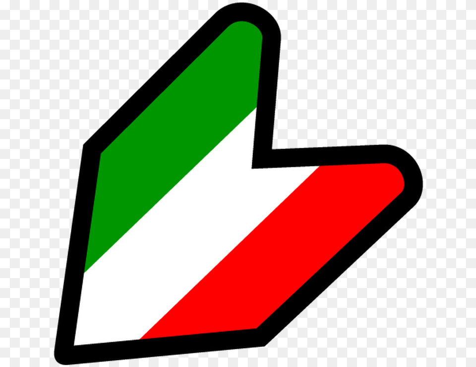 Jdm Italy Flag Decal Vertical, Symbol, Sign Png Image