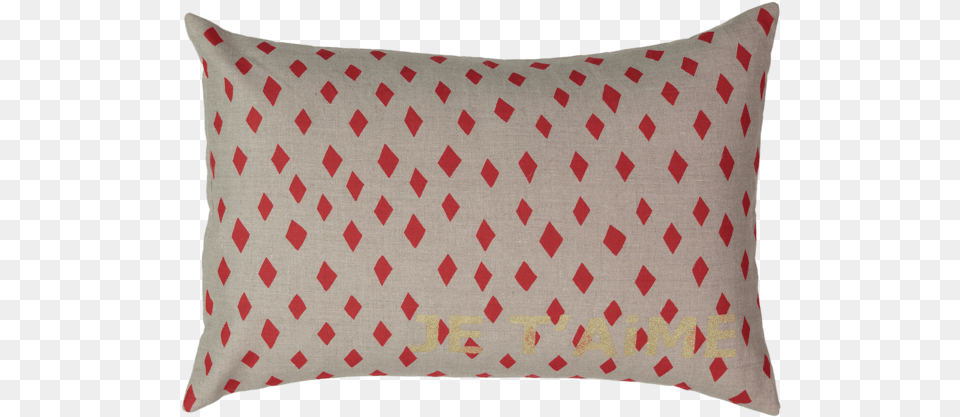 Je T Aime Carte Cushion With Red Diamond In Coconut Cushion, Home Decor, Pillow, Clothing, Coat Free Transparent Png