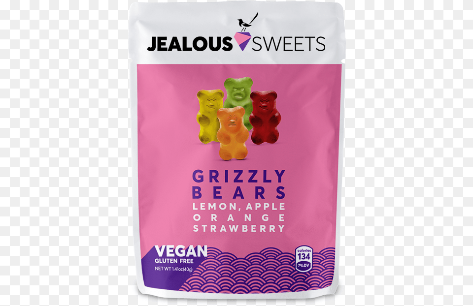 Jealous Sweets Grizzly Bears 125g Gummy Bear, Advertisement, Food, Jelly, Poster Png