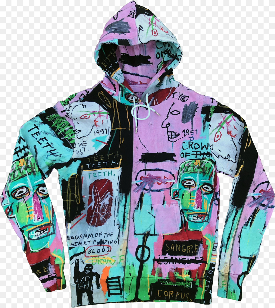 Jean Michel Basquiat Hoodie Sweater Png