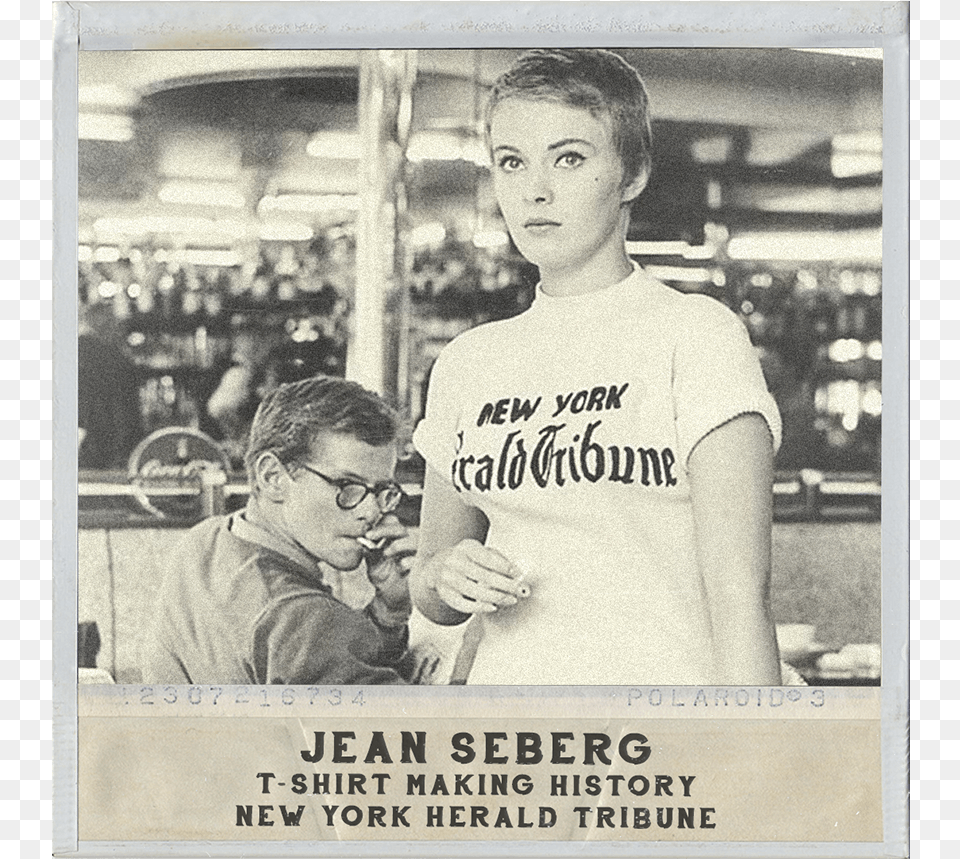 Jean Seberg Breathless T Shirt, Teen, Person, T-shirt, Clothing Png Image