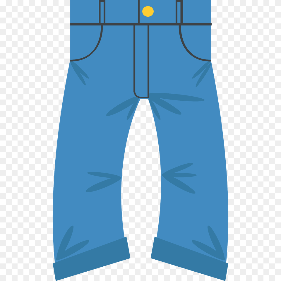 Jeans Emoji Clipart, Clothing, Pants Png Image