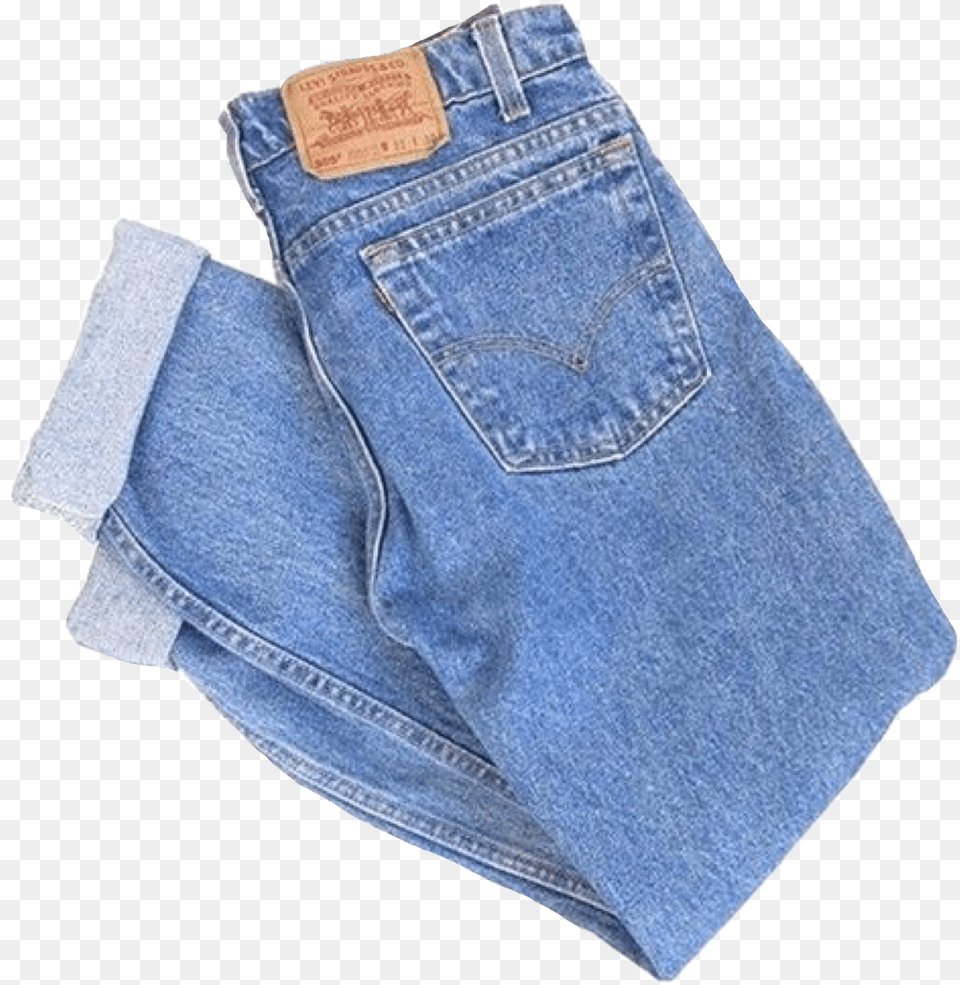 Jeans Momjeans Baggyjeans Pants Blue Denim Clothes 8039s Aesthetic Clothes, Clothing, Coat, Jacket Png Image