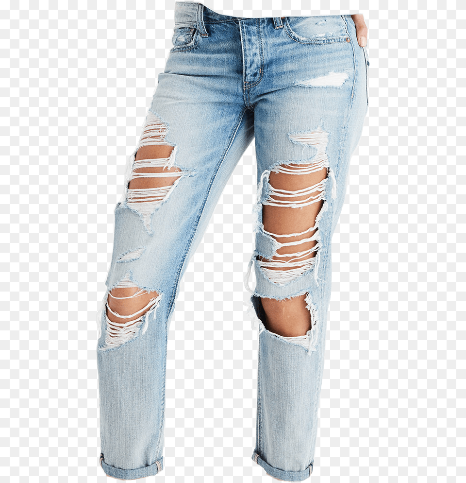 Jeans Trousers Pants Cute Blue Niche Ripped Ripped Mom Jeans American Eagle, Clothing, Adult, Female, Person Free Transparent Png