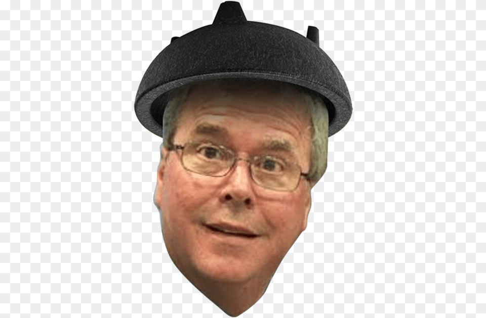 Jeb Bush Head Glasses Hat Headgear Jeb Bush Guac Bowl, Accessories, Portrait, Photography, Person Free Png