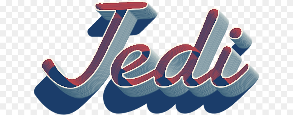 Jedi 3d Letter Name Calligraphy, Art, Graphics, Logo, Text Free Png