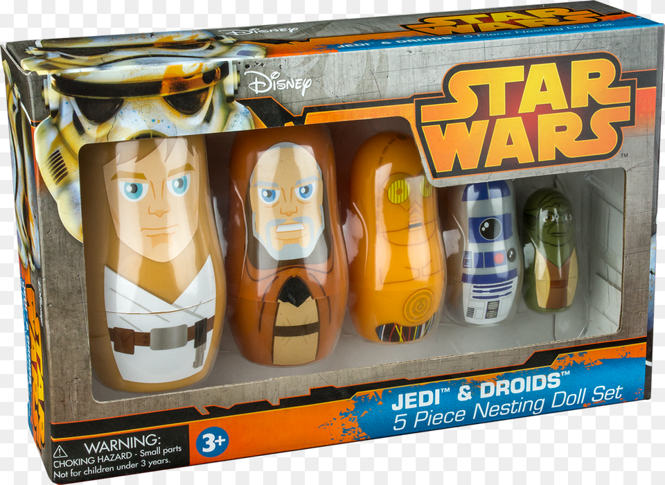 Jedi And Droids Plastic Nesting Dolls Nesting Dolls Star Wars, Person, Bottle, Face, Head Free Png Download