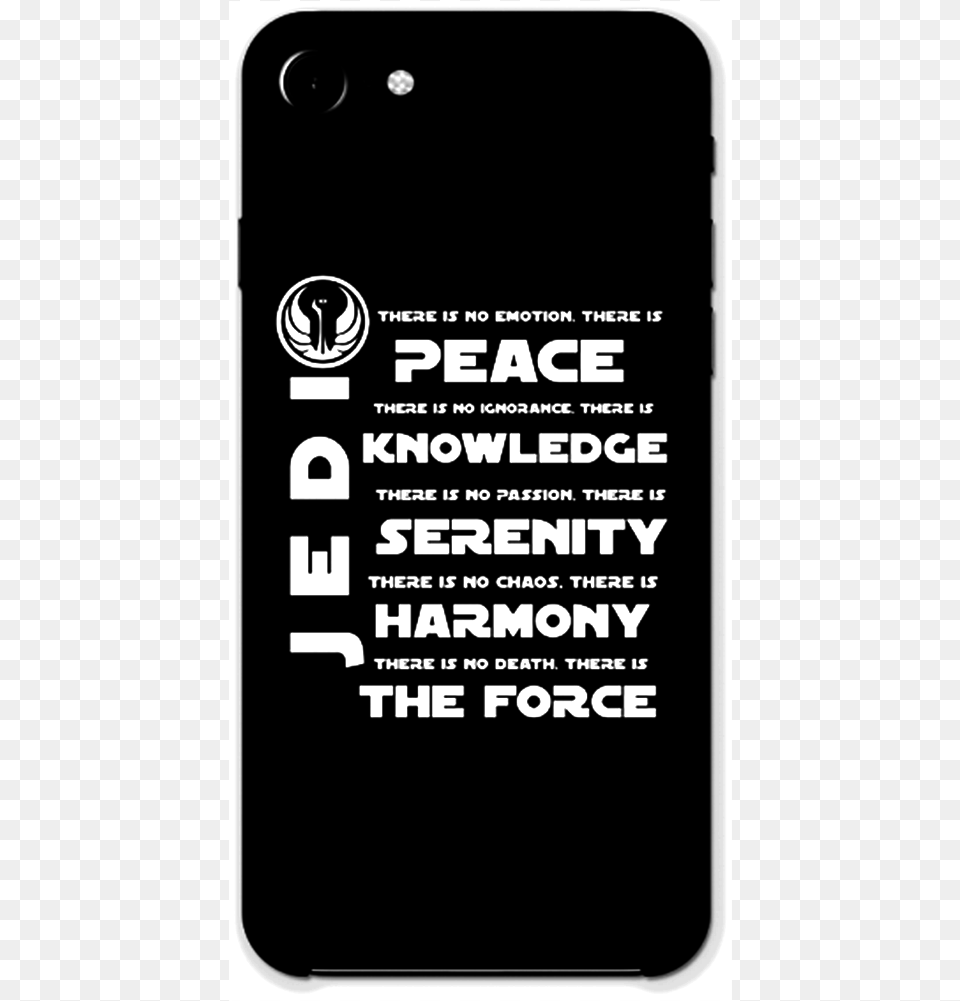 Jedi Code Cell Phone Vector Black And White Download Nurdtyme Jedi Code Star Wars Decorative Wall Plaque, Electronics, Mobile Phone Free Transparent Png