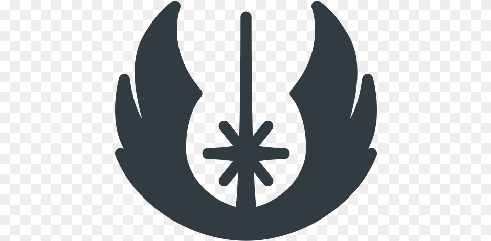 Jedi Logo Order Sigil Star Wars Icon Jedi Icon, Electronics, Hardware, Hook, Ammunition Png