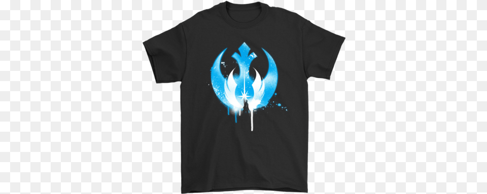 Jedi Order And Rebel Alliance Symbols Star Wars Shirts Shirt, Clothing, T-shirt, Logo Free Png