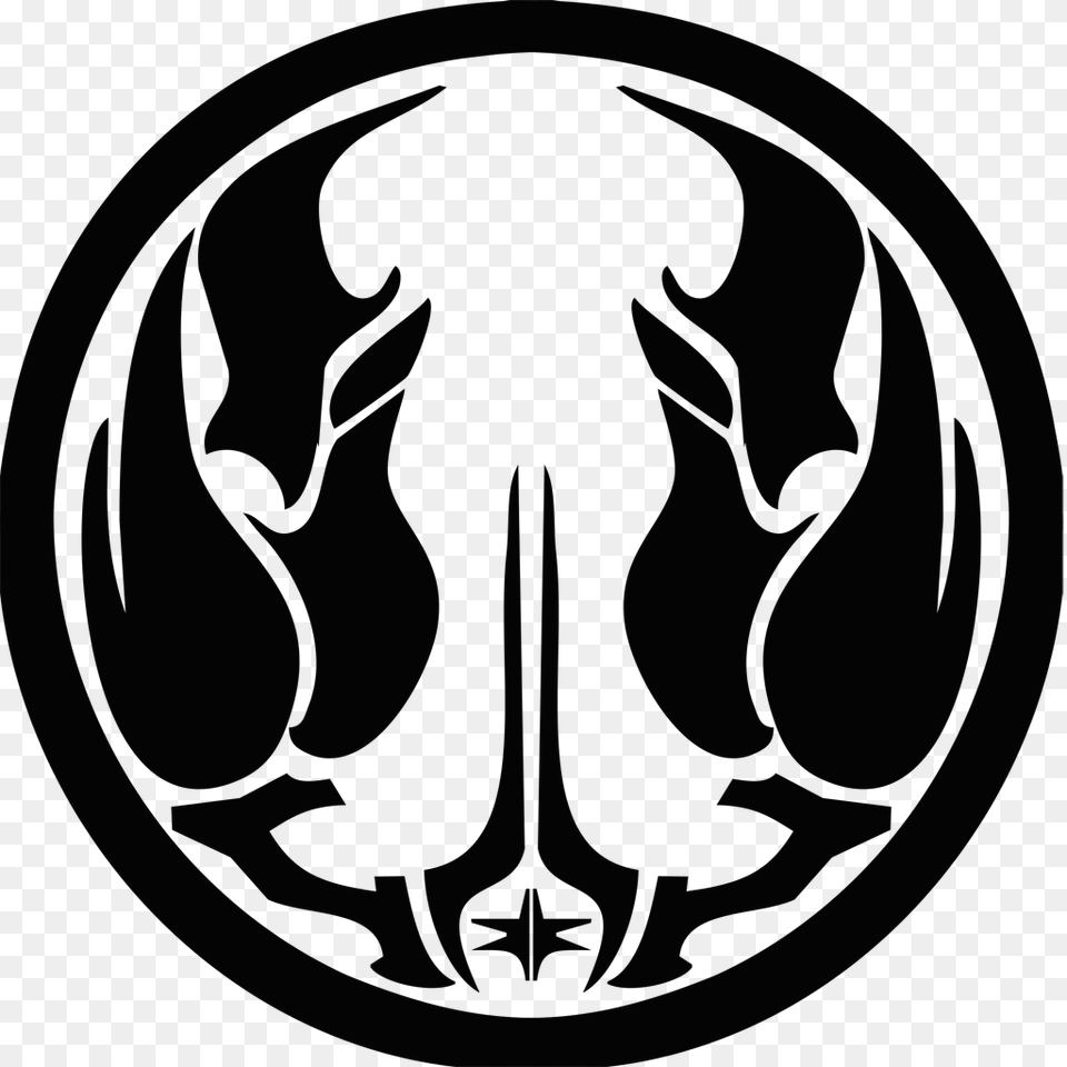 Jedi Order Symbol Jedi Order Symbols, Silhouette, Lighting Png