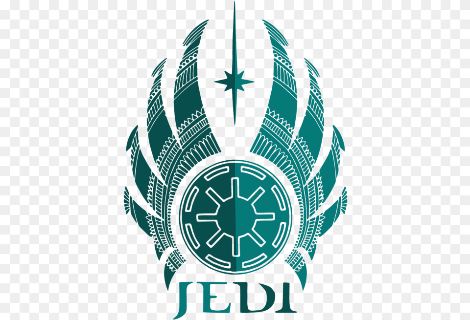 Jedi Symbol Star Wars Art Blue Duvet Cover Star Wars Symbol Logo, Emblem, Person, Face, Head Png