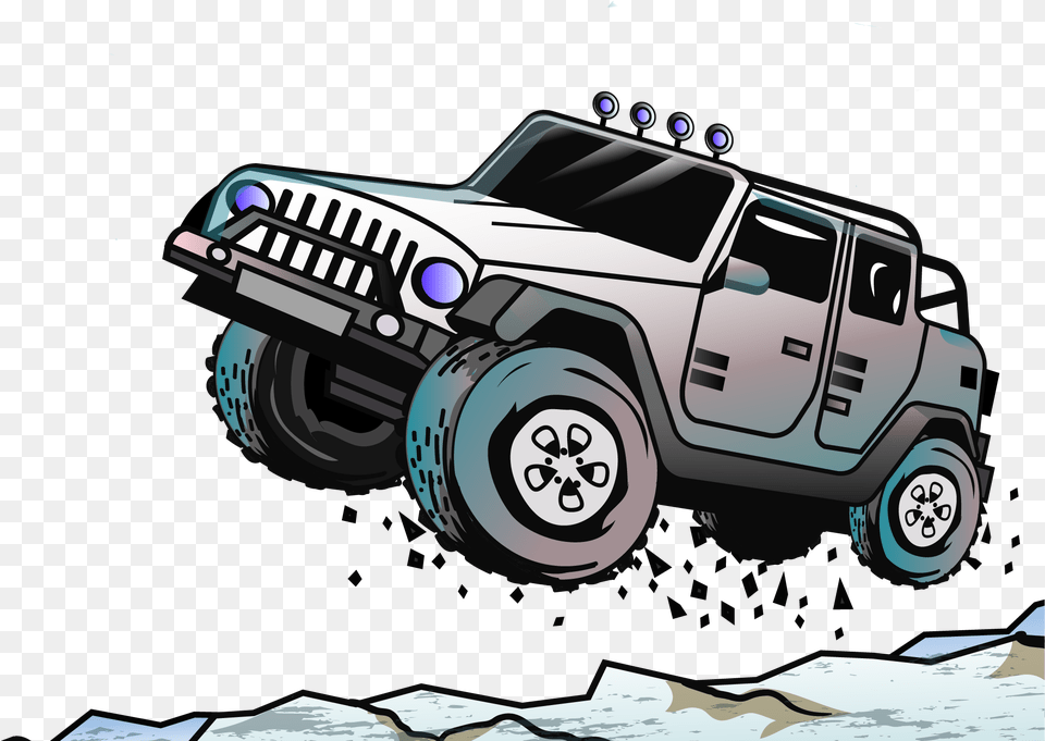 Jeep Car Euclidean Vector Off Off Road Clipart Transportation, Vehicle, Machine, Wheel Free Png