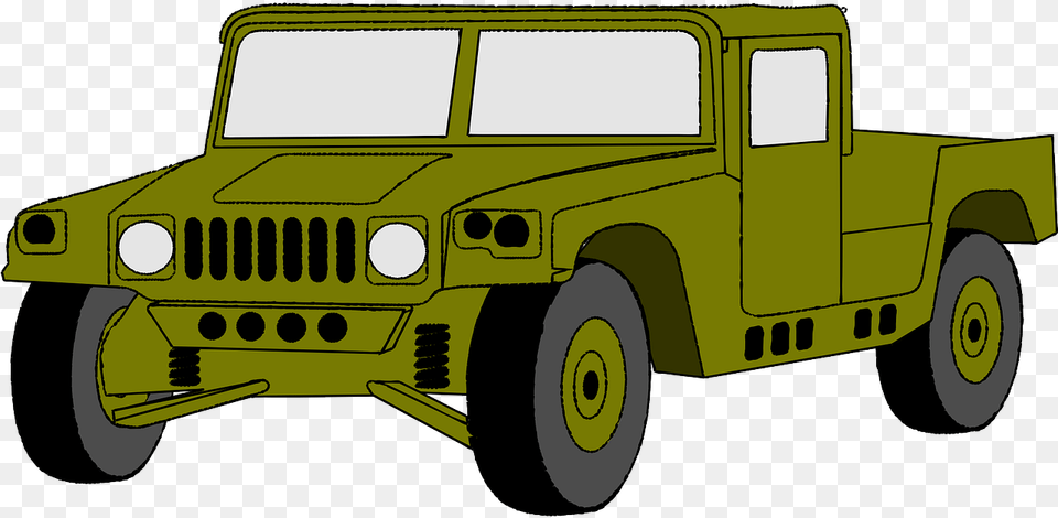 Jeep Car Hummer Free Vector Graphic On Pixabay Car Hummer Clipart, Transportation, Vehicle, Machine, Wheel Png