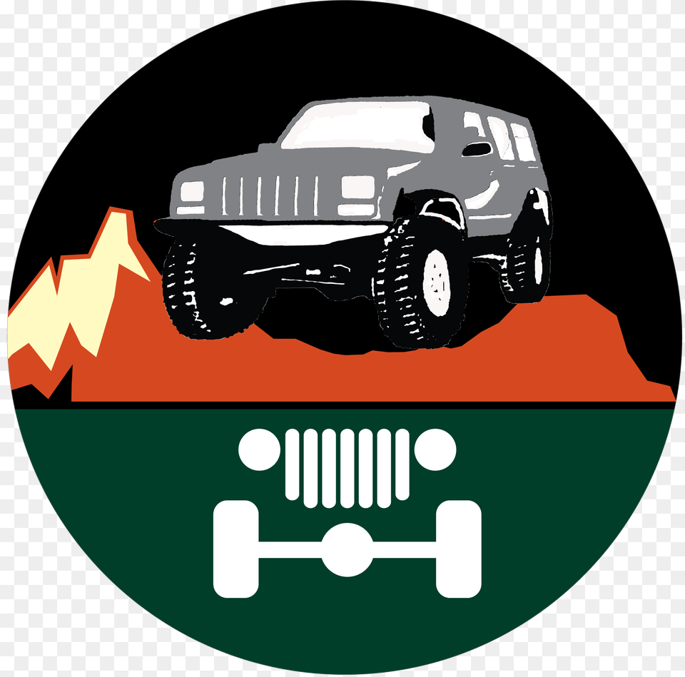 Jeep Cherokee Classic Xj Hat Badge Or Lapel Badge, Machine, Wheel, Car, Transportation Png Image