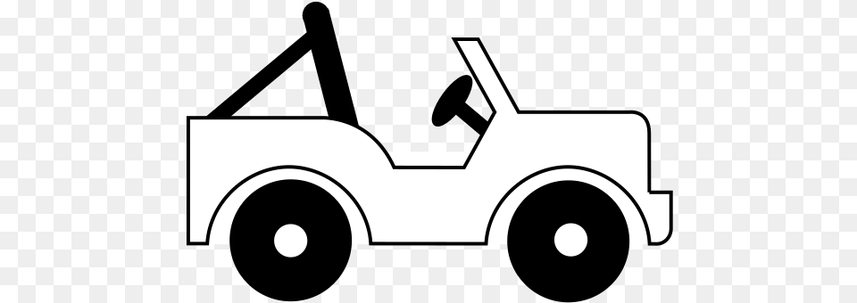 Jeep Clipart Black And White, Transportation, Vehicle, Truck, Device Free Transparent Png
