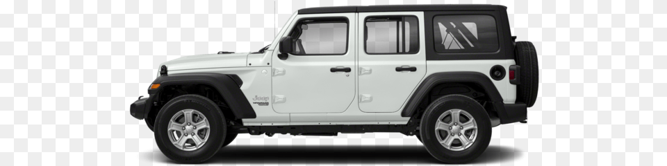 Jeep Drawing Side View White Jeep Wrangler Sahara, Car, Vehicle, Transportation, Wheel Png Image