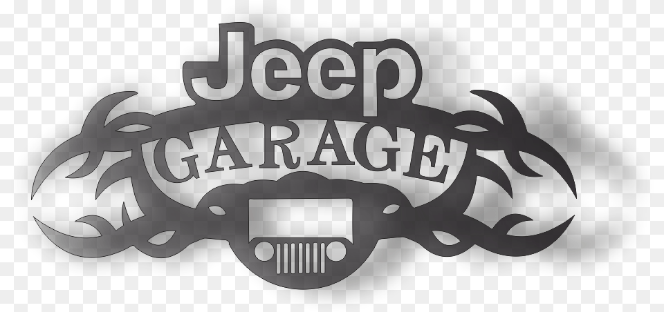 Jeep Garage Dxf Of Plasma Router Laser Cut Cnc Vector Emblem, Logo, Accessories Free Png Download