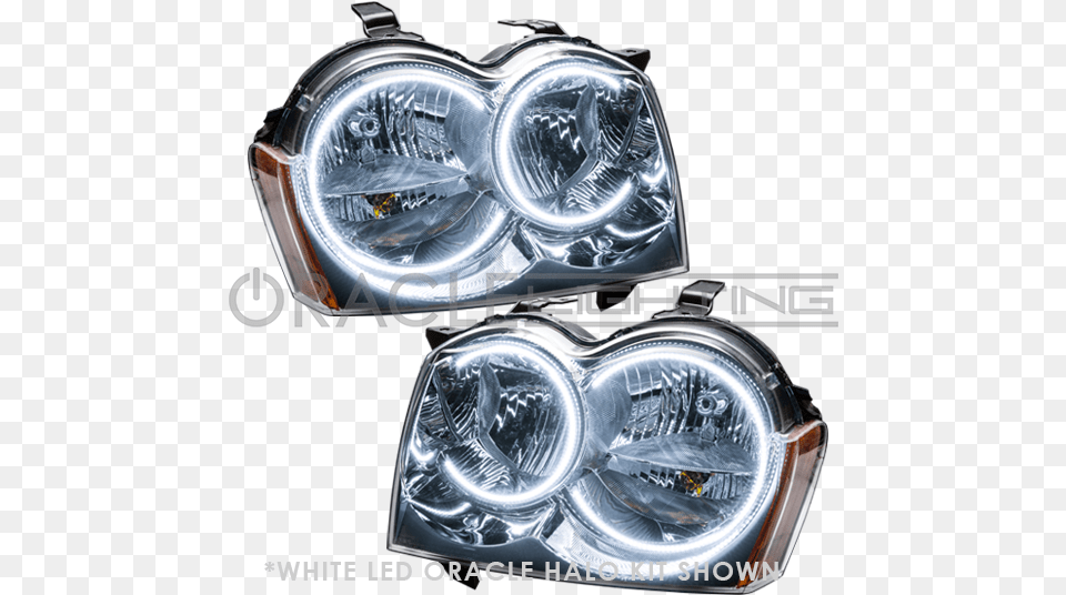 Jeep Grand Cherokee 2008 Halo Lights, Headlight, Transportation, Vehicle, Accessories Free Transparent Png