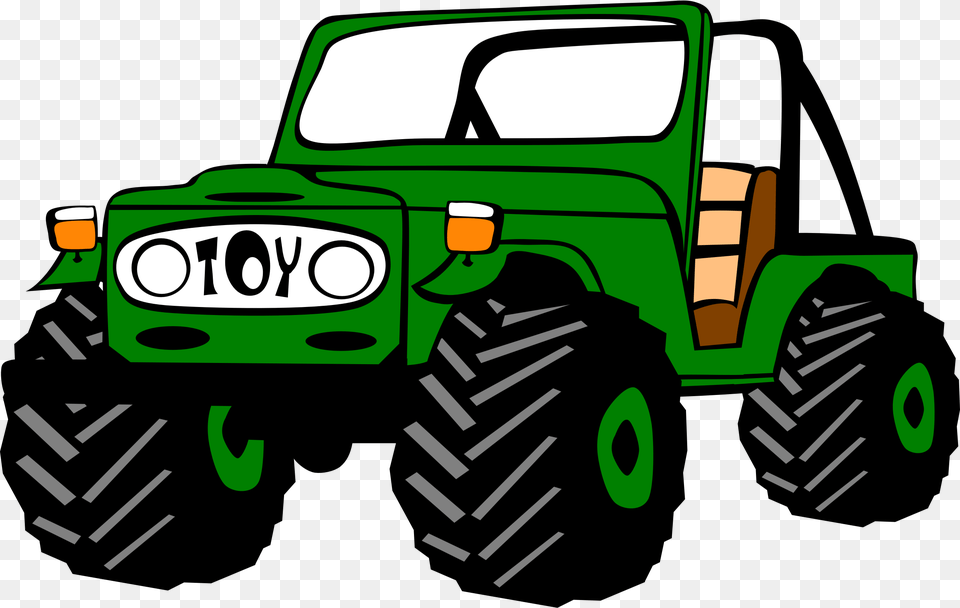 Jeep Green Vehicle Transport Automobile Big Jeep Clipart, Tractor, Transportation, Bulldozer, Machine Free Transparent Png