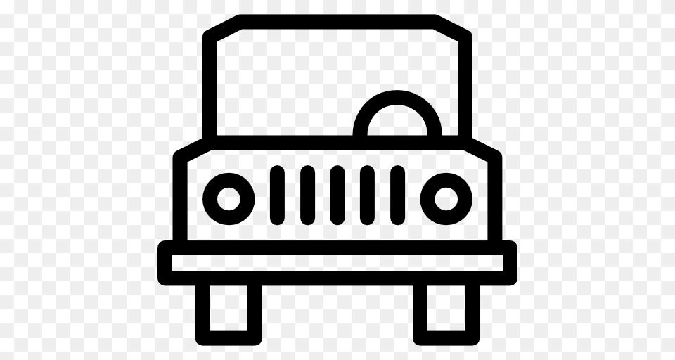 Jeep Icon, Stencil, Car, Transportation, Vehicle Png Image