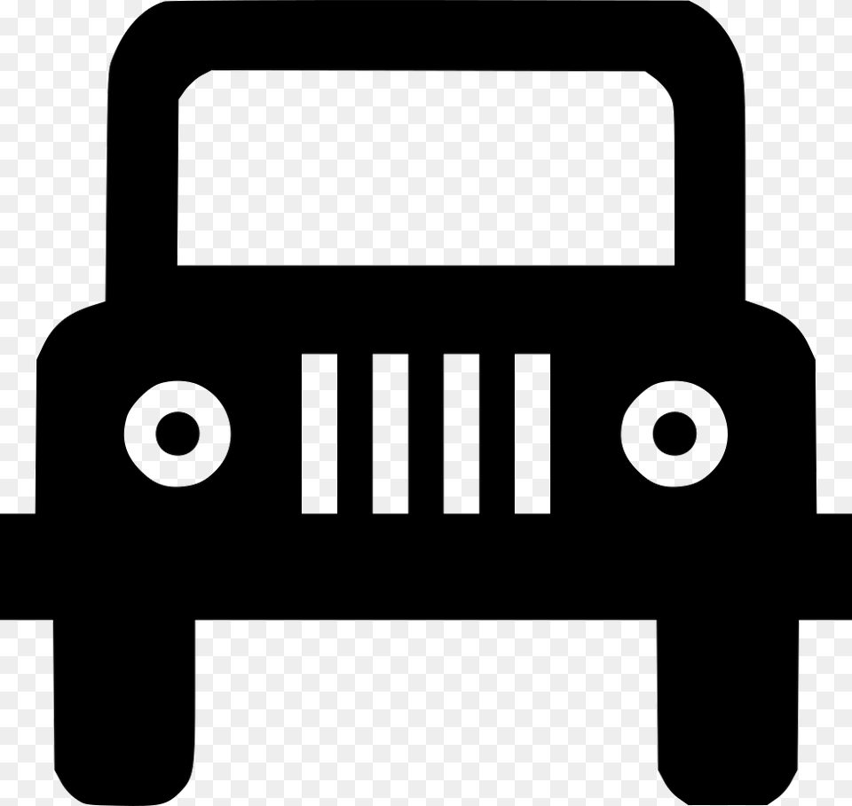 Jeep Icon, Car, Transportation, Vehicle, Stencil Free Png Download