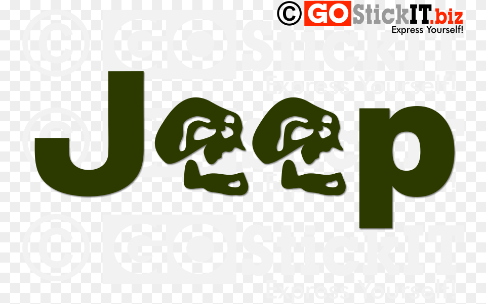 Jeep Logo Skulls Vinyl Decal Decal, Green, Text, Baby, Number Free Transparent Png