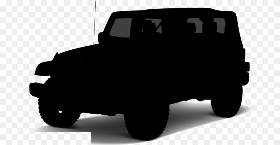 Jeep Transparent Two Door Jeeps Soft Top, Silhouette, Car, Transportation, Vehicle Png Image