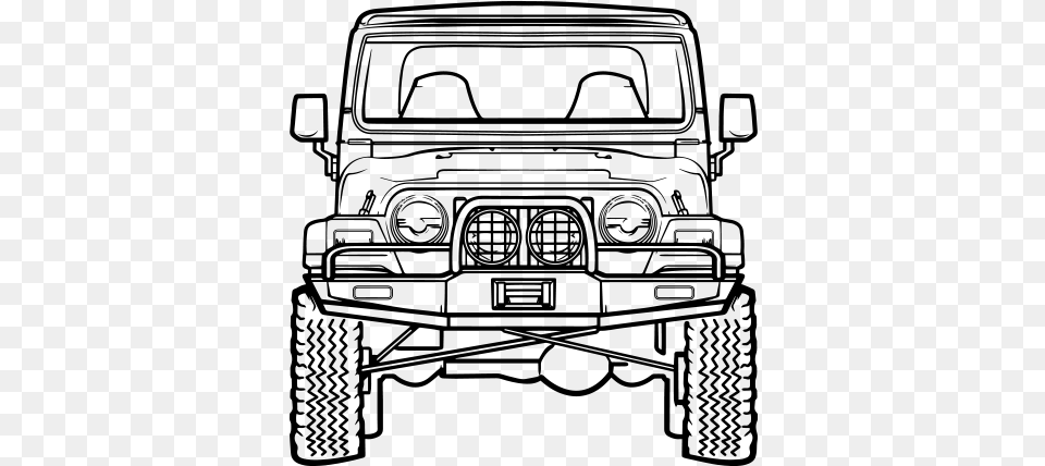 Jeep Wrangler, Gray Free Png