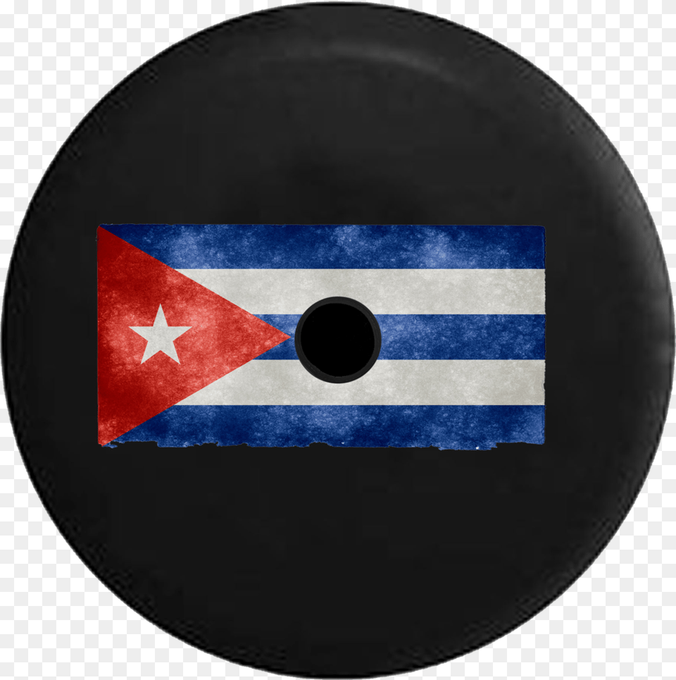 Jeep Wrangler Jl Backup Camera Cuban Flag Distressed Charko Cuba One Size, Disk Free Png