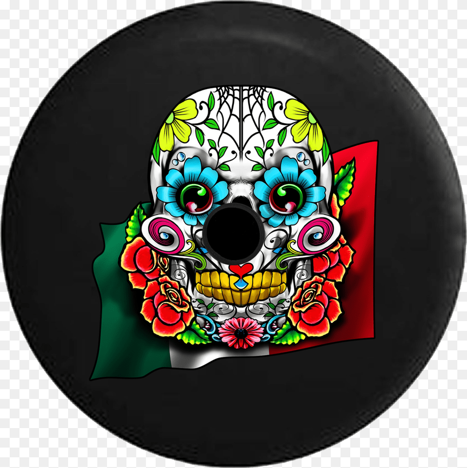 Jeep Wrangler Jl Backup Camera Day Sugar Skull With Cinco De Mayo Skull, Plate Free Png